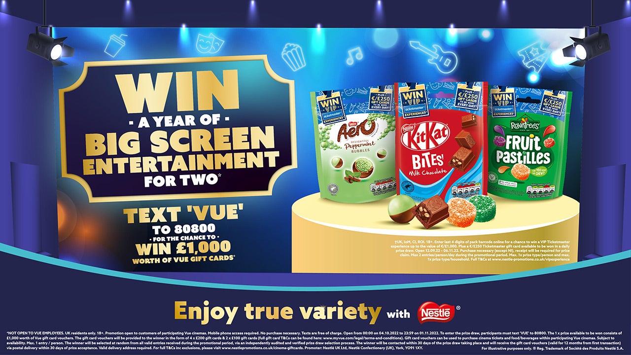 Vue Cinema Ticket Banner