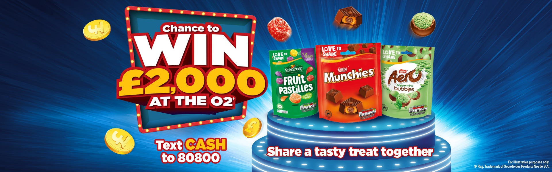 The O2 Arena Win £2000 Banner