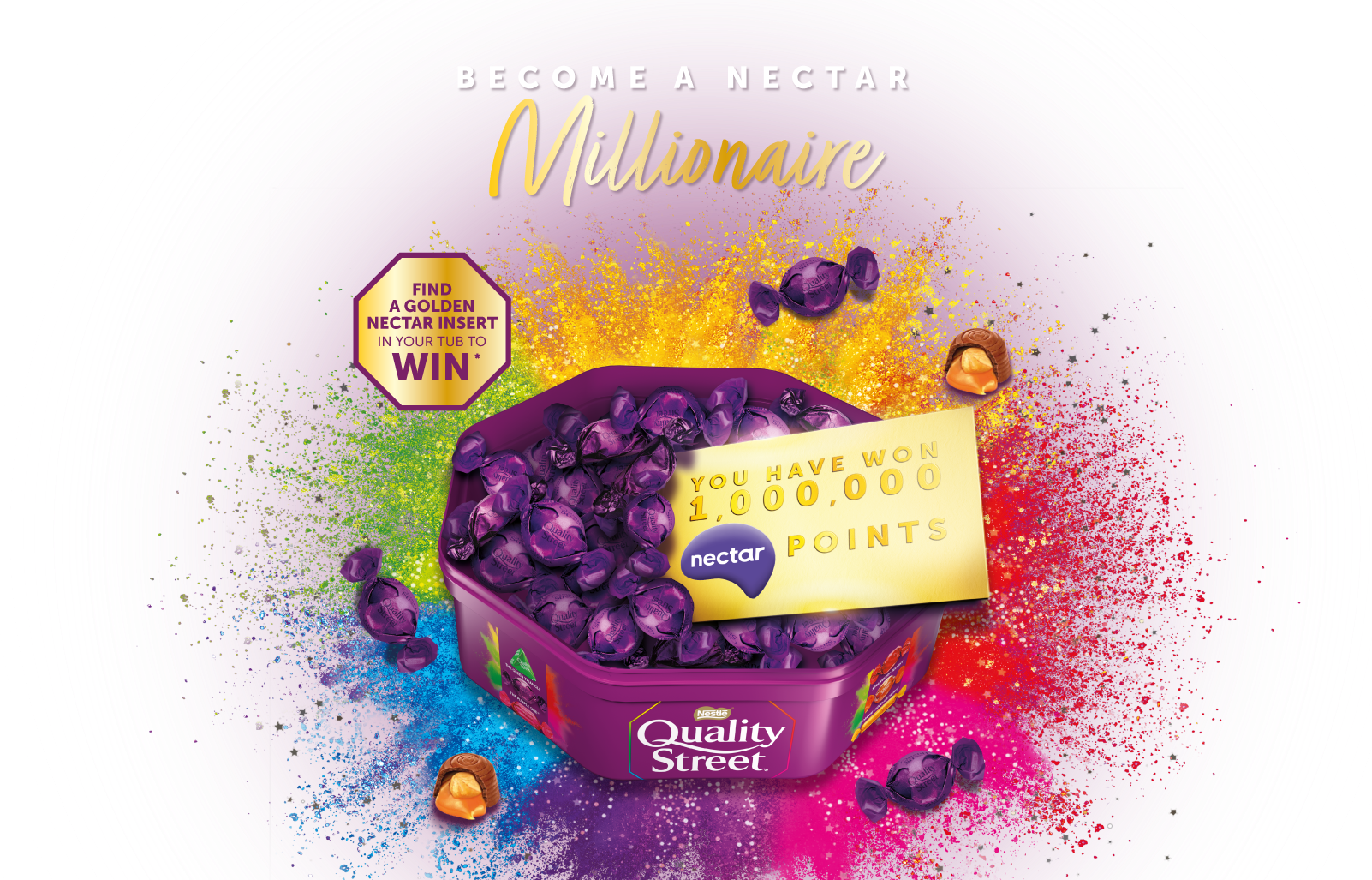 Quality Street Sainsburys 2025 Banner - Foreground