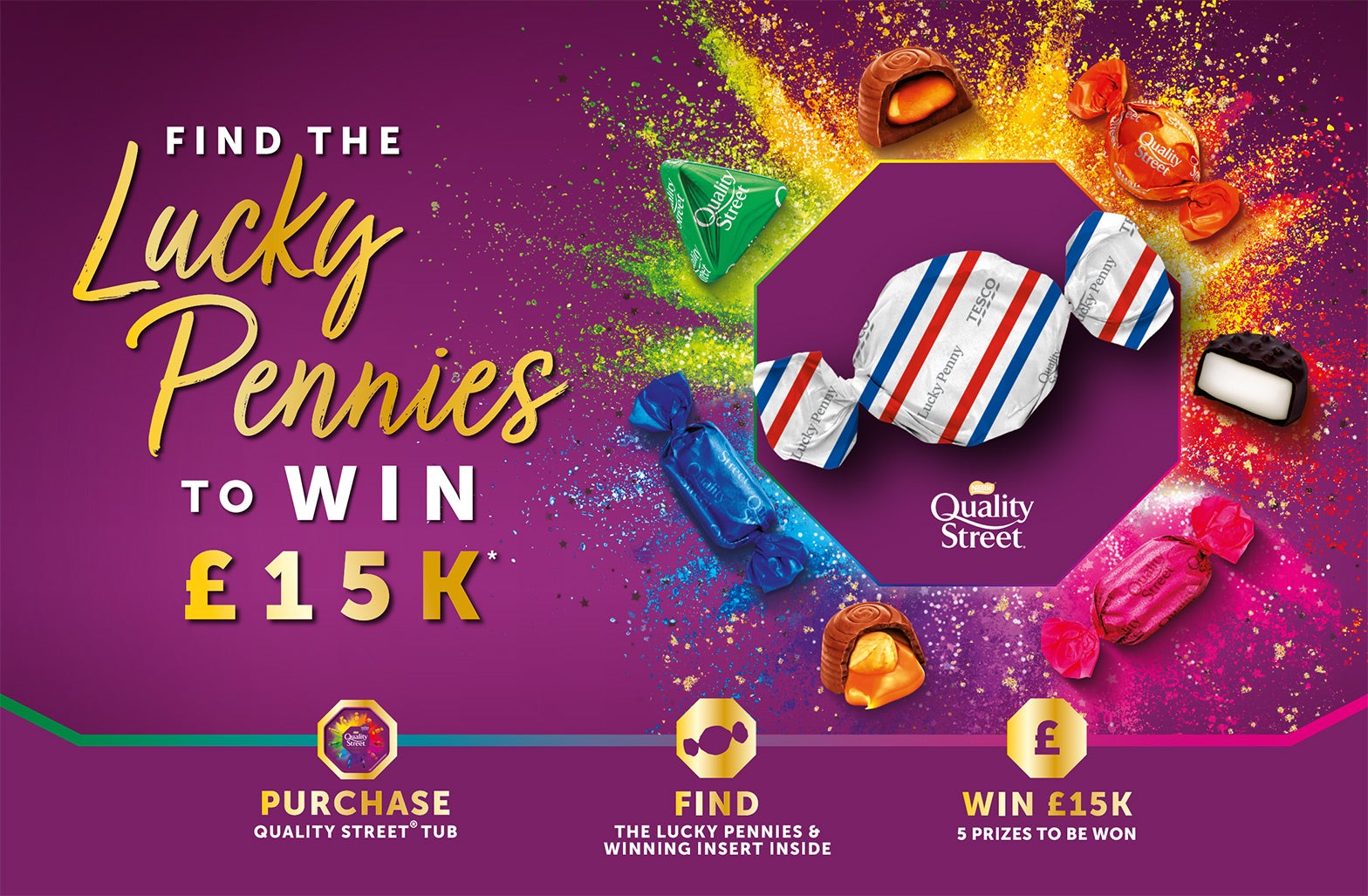 Quality Street Tesco 2025 Banner - Foreground