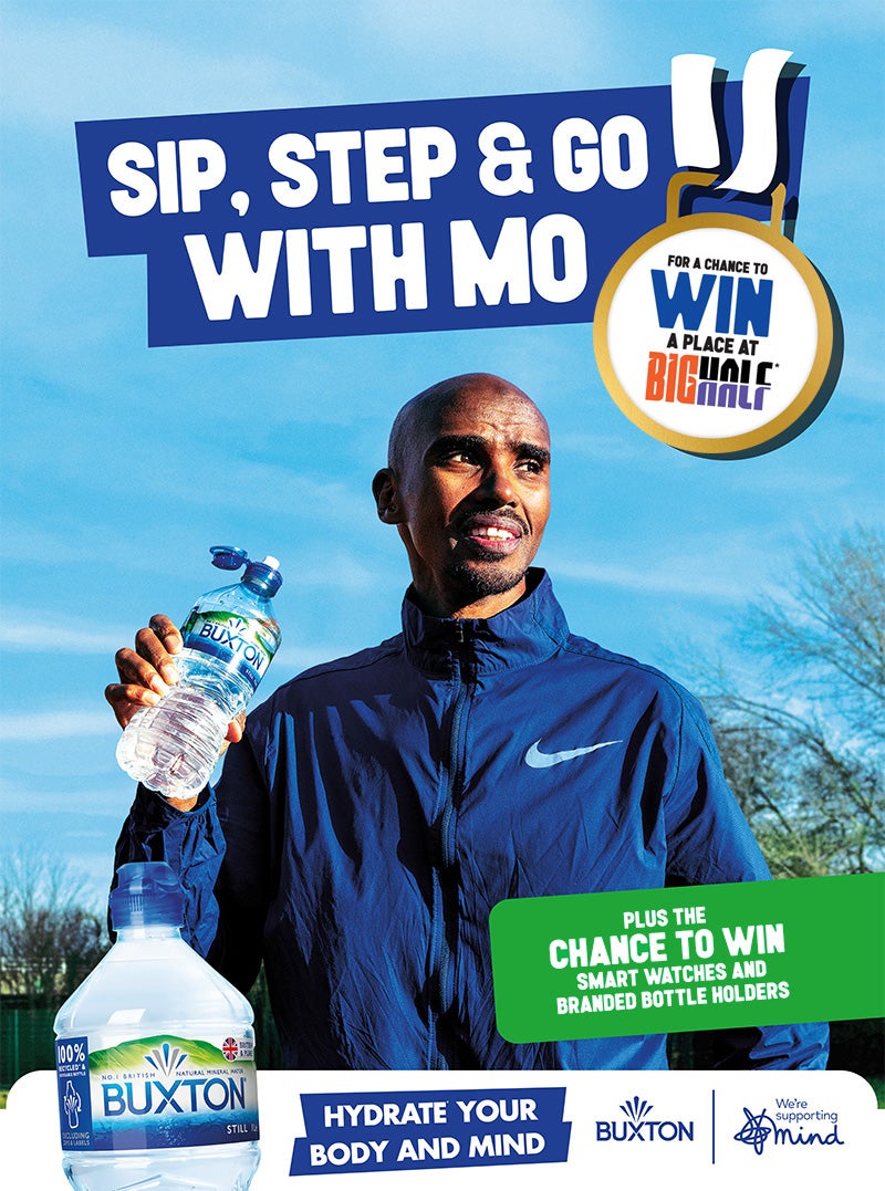 Buxton Sip Step And Go Banner - Mobile